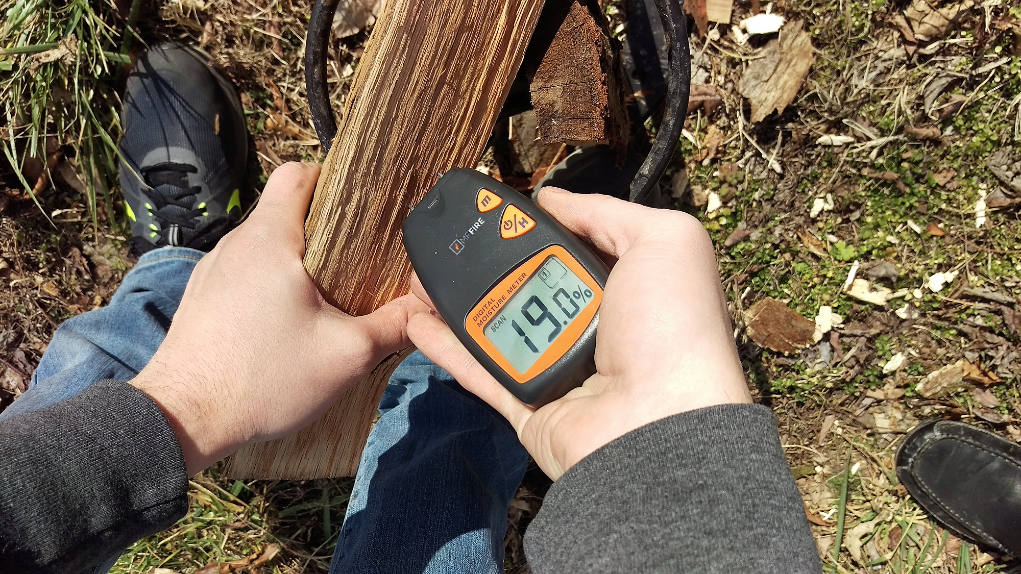 Moisture Meter Seasoned Firewood Wood burning stove