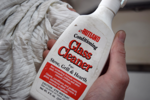 wood stove glass cleaner