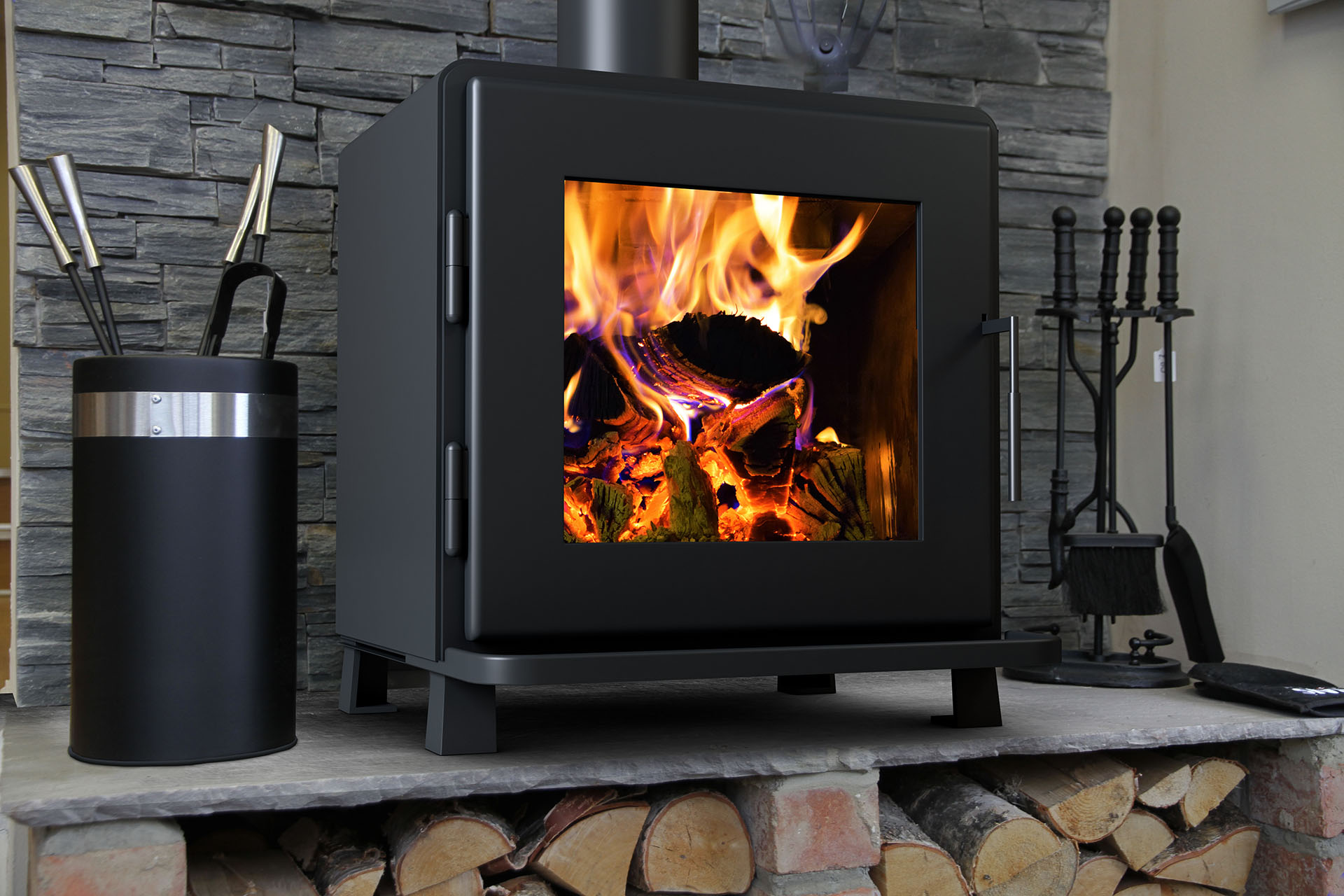 MF Fire A Beautiful Wood Stove For Modern Living